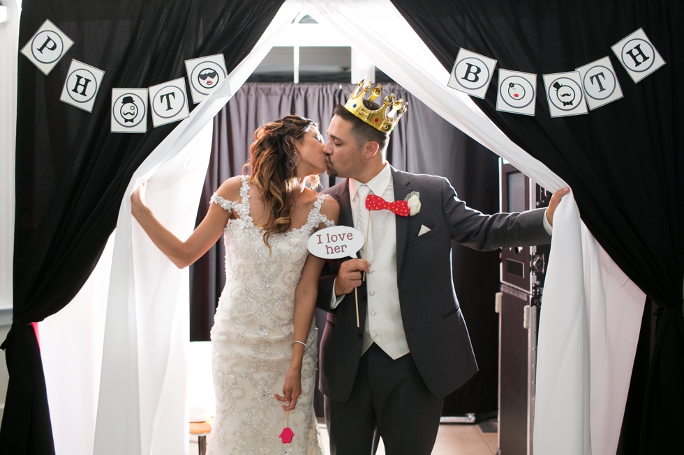 Chesapeake Bay wedding Reception - Bow Tie Booths