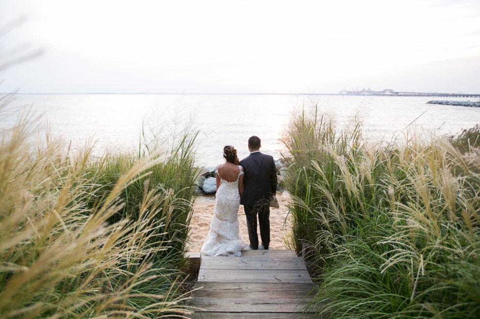 Chesapeake Bay Beach Club sunset wedding photography