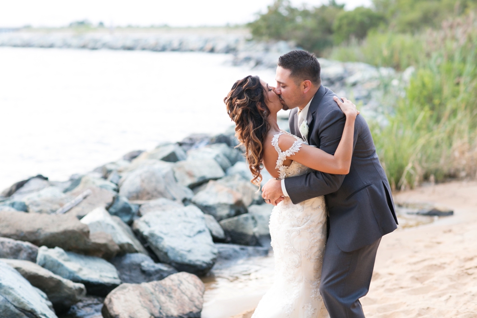 Chesapeake Bay Beach Club sunset wedding photography