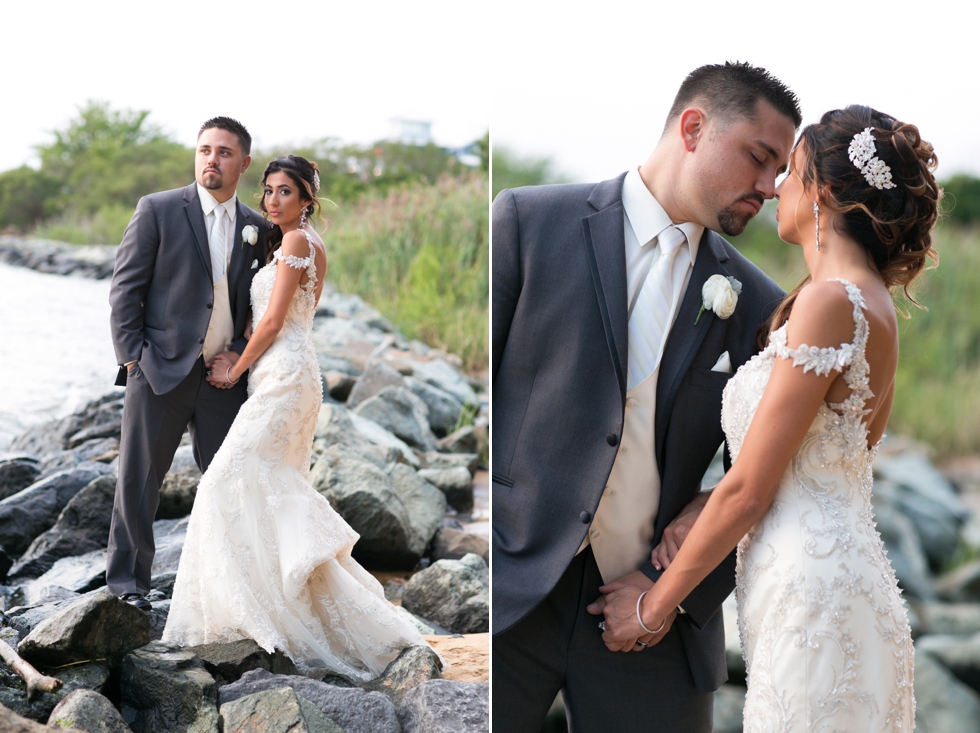 Chesapeake Bay Beach Club sunset wedding photography