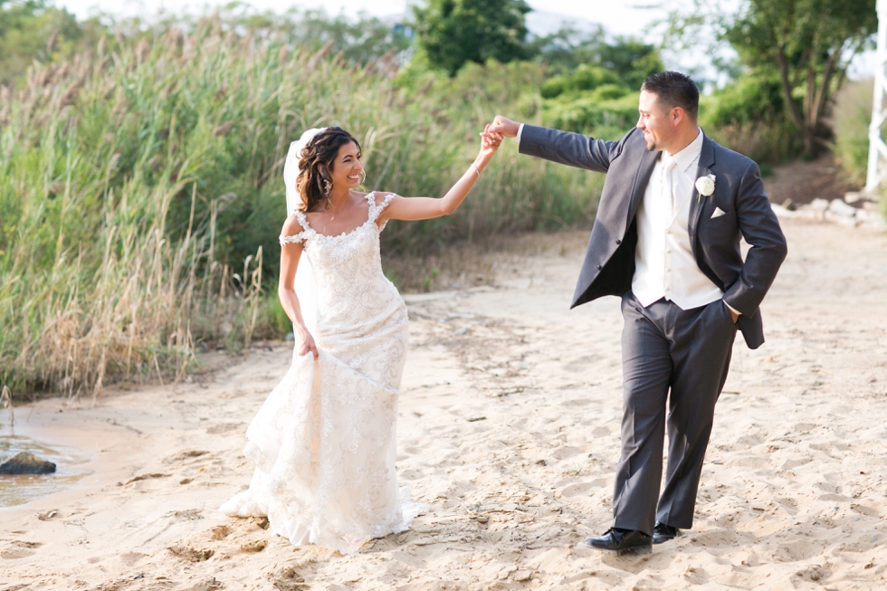 Chesapeake Bay Beach Club sunset wedding photography