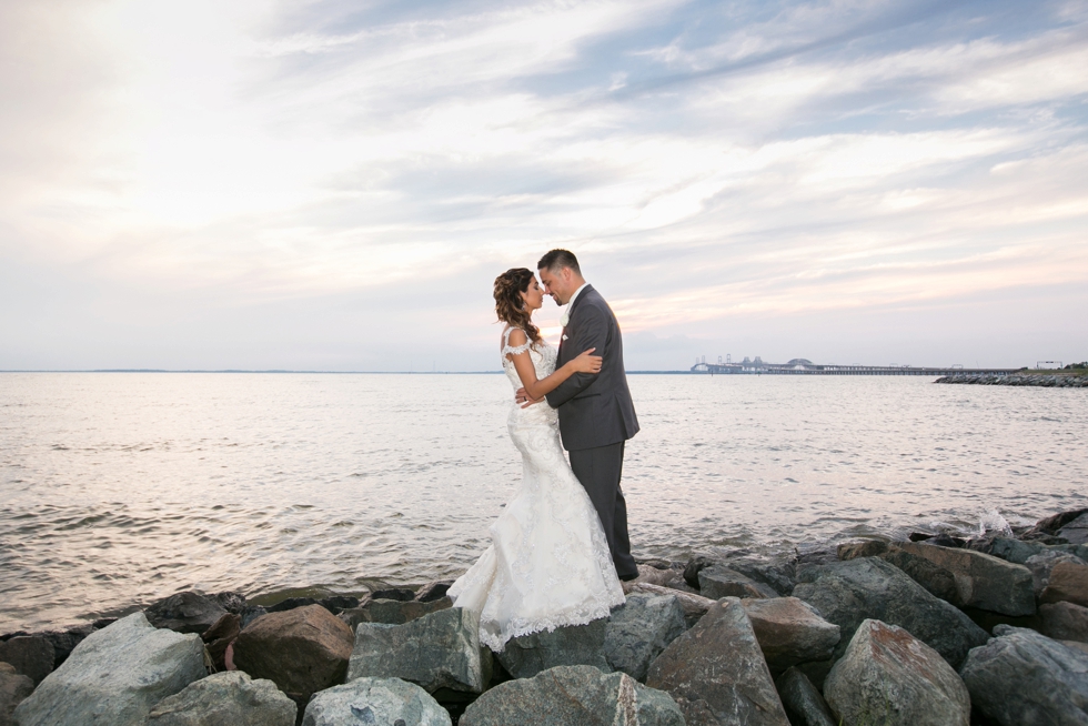 Chesapeake Bay Beach Club sunset wedding photography