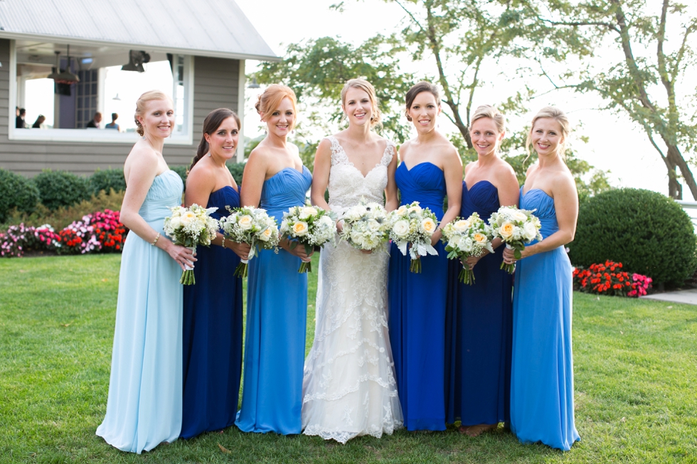 Philadelphia Shore Blue bridesmaid