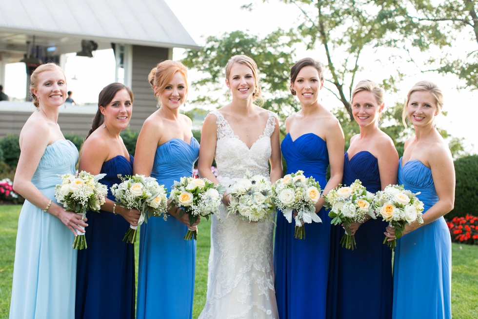 Philadelphia Shore Blue bridesmaid