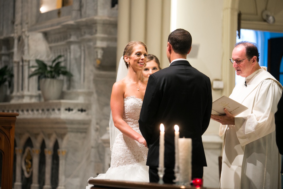 St Marys Church rainy day wedding ceremony