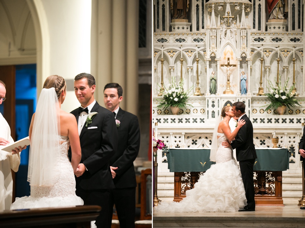 St Marys Church rainy day wedding ceremony