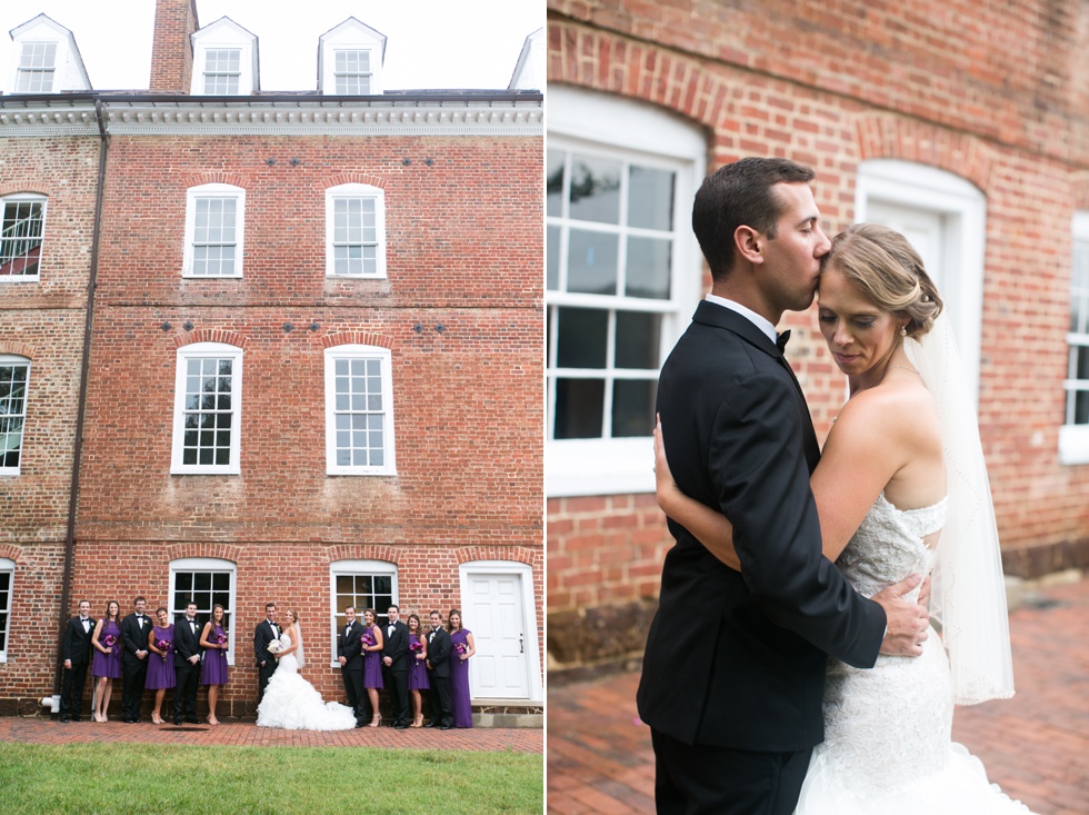 Carroll House Garden wedding party photography