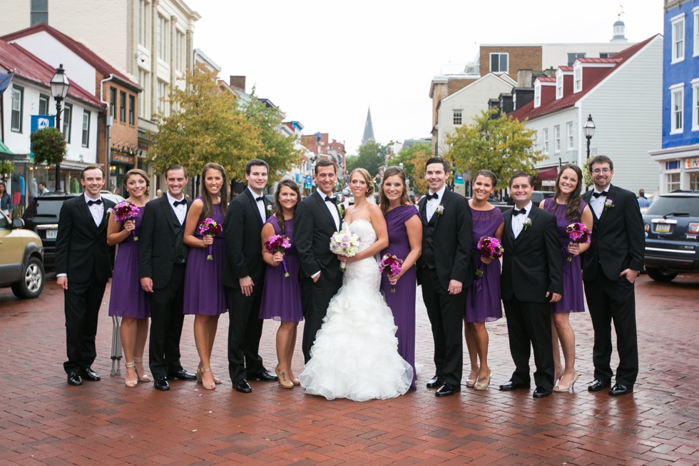 Annapolis Main Street wedding party photographer