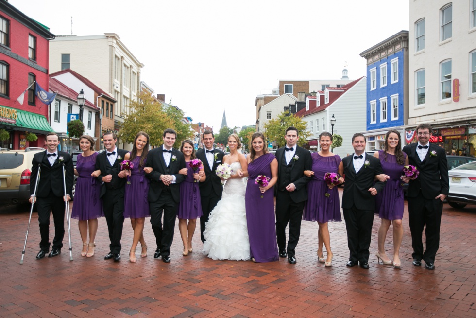 Annapolis Main Street wedding party photographer