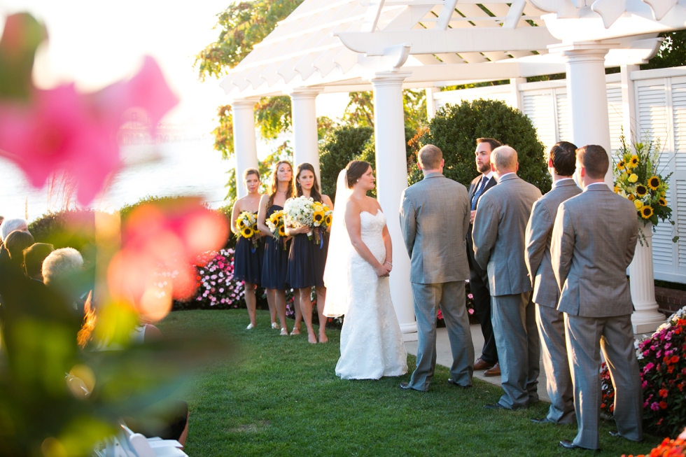 Waterfront sunset Wedding Ceremony - Beach House