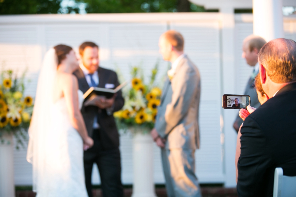 Waterfront sunset Wedding Ceremony - Beach House