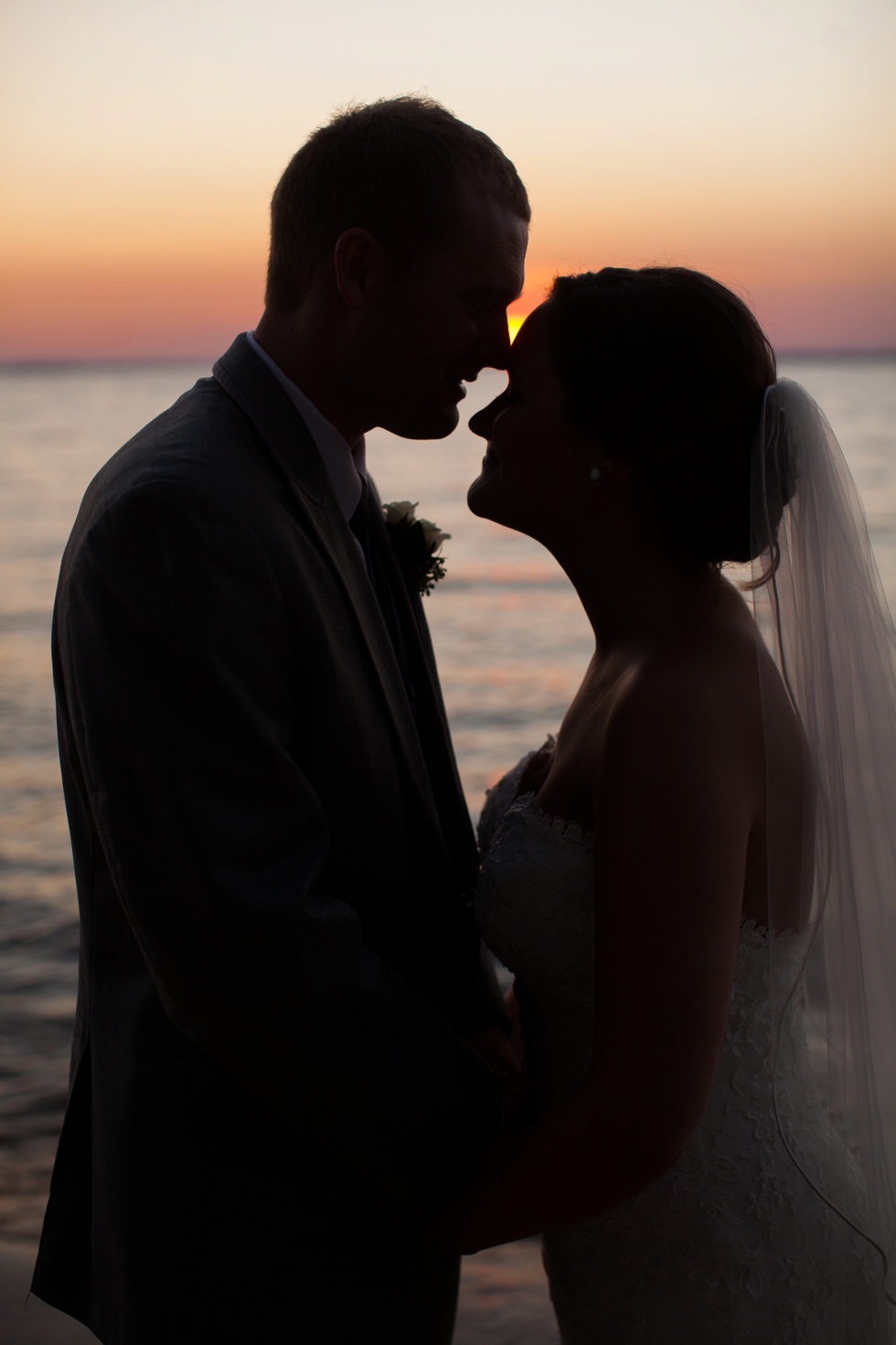 Eastern Shore Sunset Wedding Photographs