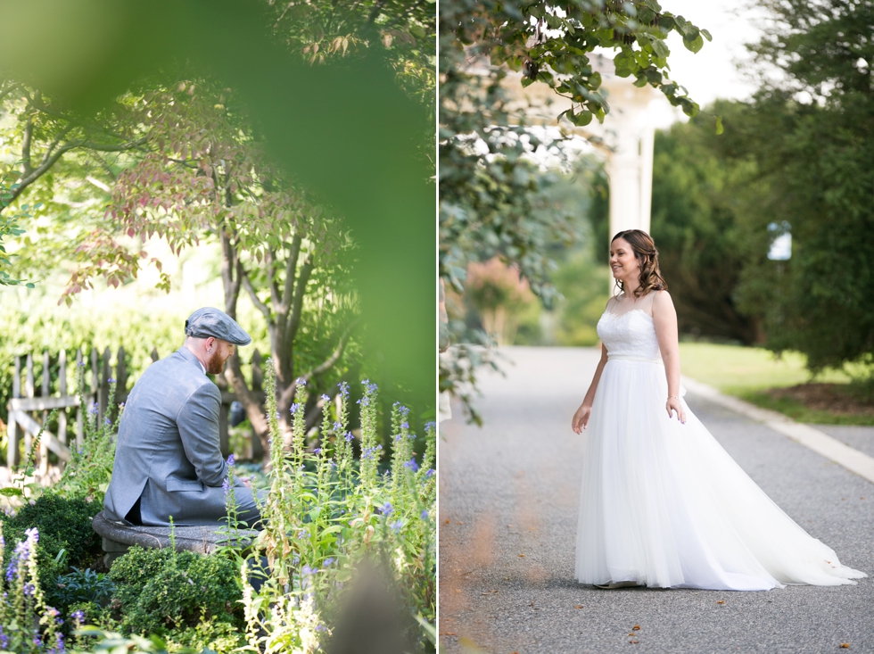 Baltimore Cylburn Arboretum Wedding First Look