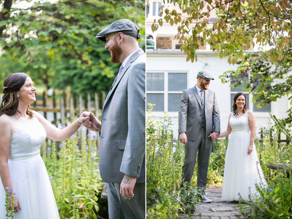 Baltimore Cylburn Arboretum Wedding First Look