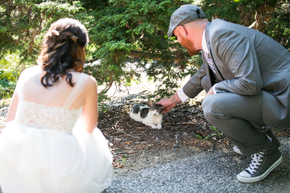 Baltimore Cylburn Arboretum Wedding First Look