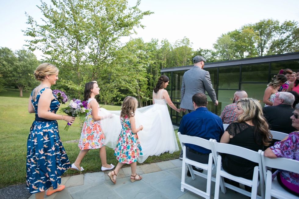 Baltimore Cylburn Arboretum Outdoor Wedding Ceremony