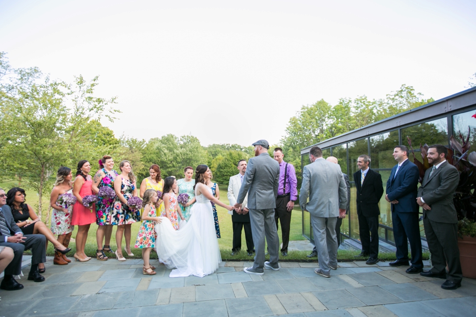 Baltimore Cylburn Arboretum Outdoor Wedding Ceremony