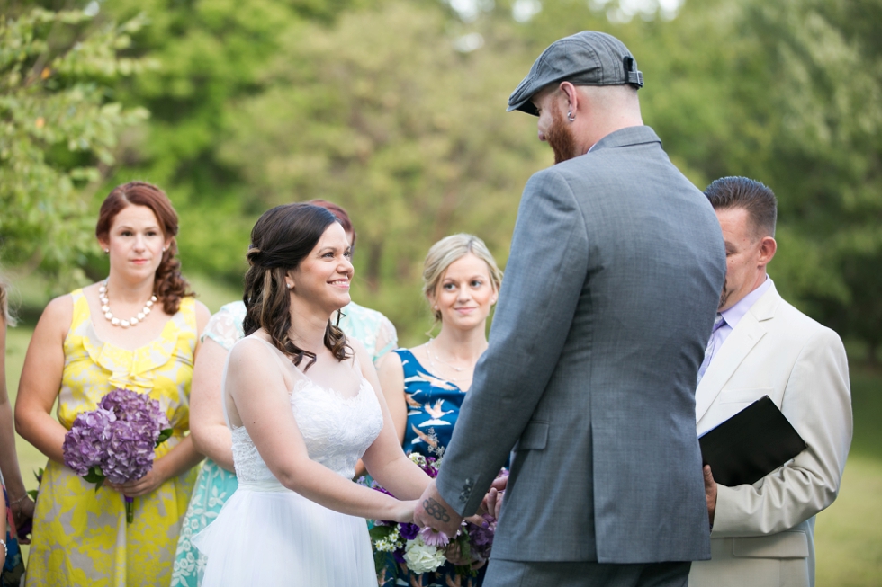 Baltimore Cylburn Arboretum Outdoor Wedding Ceremony