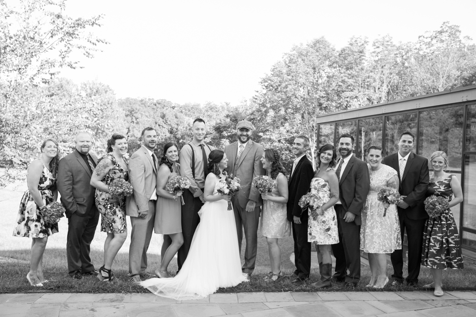 Baltimore Cylburn Arboretum Wedding Party