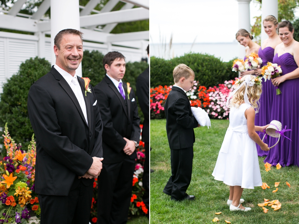 Eastern Shore Outdoor Beach Wedding Ceremony