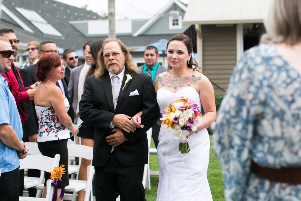 Eastern Shore Outdoor Beach Wedding Ceremony