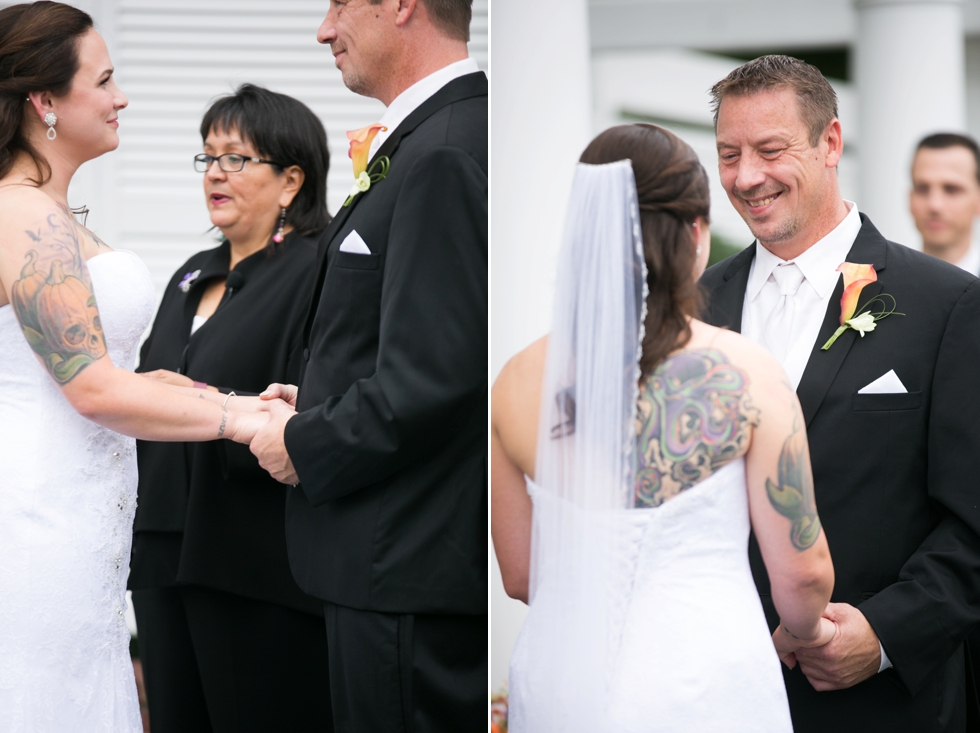 Eastern Shore Outdoor Beach Wedding Ceremony