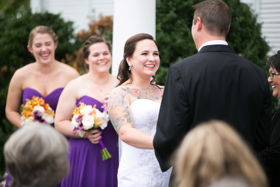 Eastern Shore Outdoor Beach Wedding Ceremony