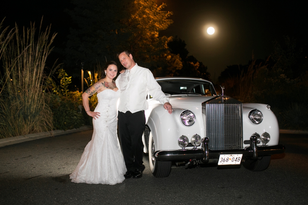 Super Moon Wedding Photograph - Concours Vintage Limo