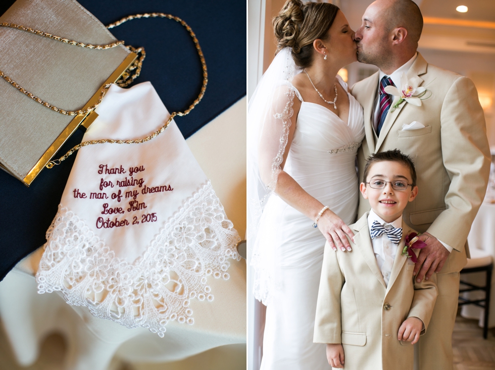 Rainy Chesapeake Bay Beach Club Indoor Wedding Ceremony