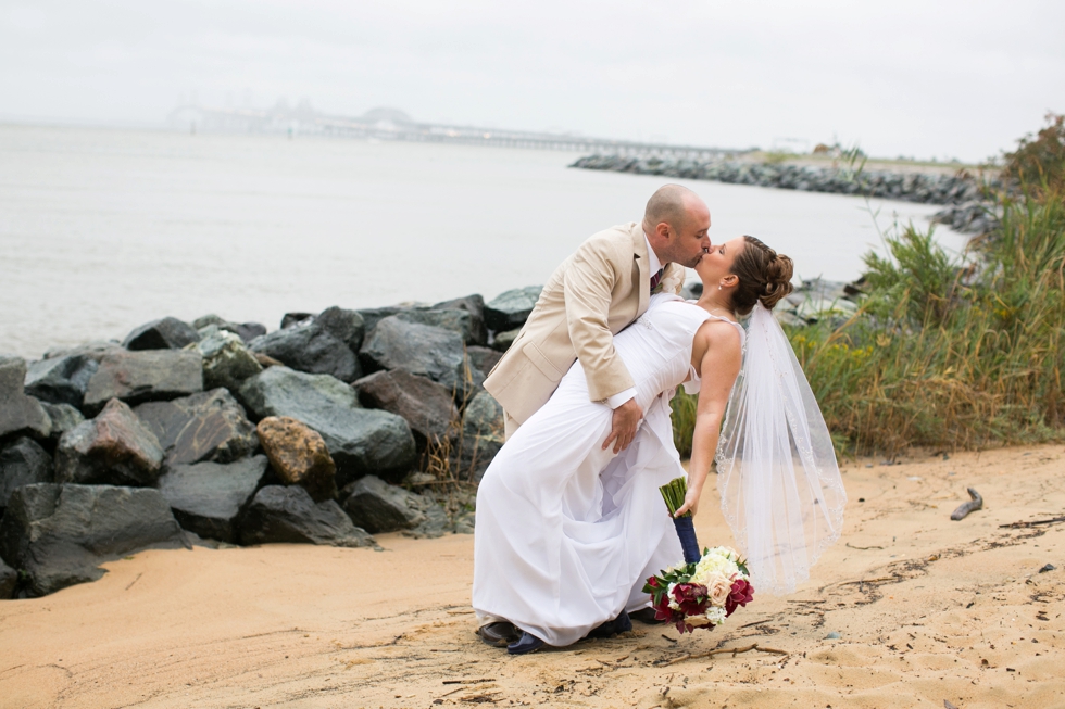 Rainy Beach Wedding - Eastern Shore Wedding Photographer