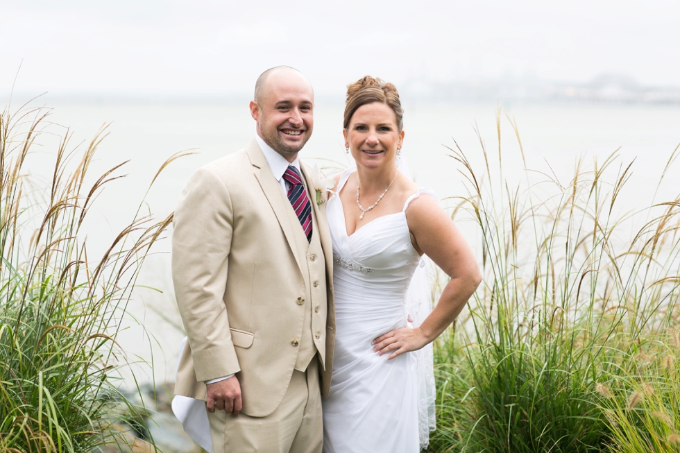 Rainy Beach Wedding Portraits