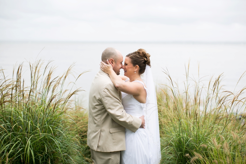 Rainy Beach Wedding Portraits