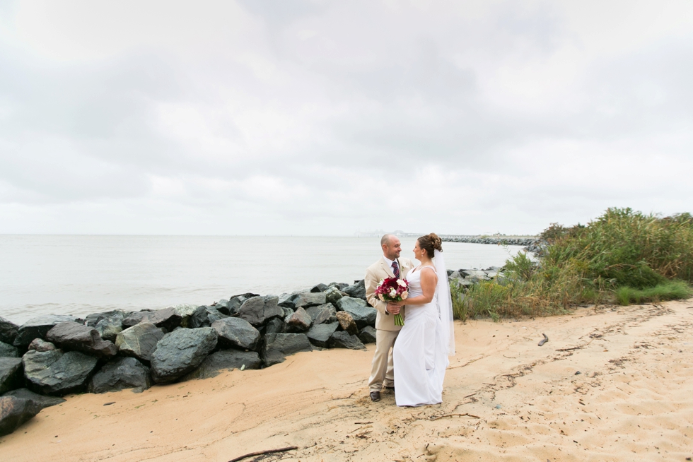 Rainy Chesapeake Bay Beach Club Wedding Photographers