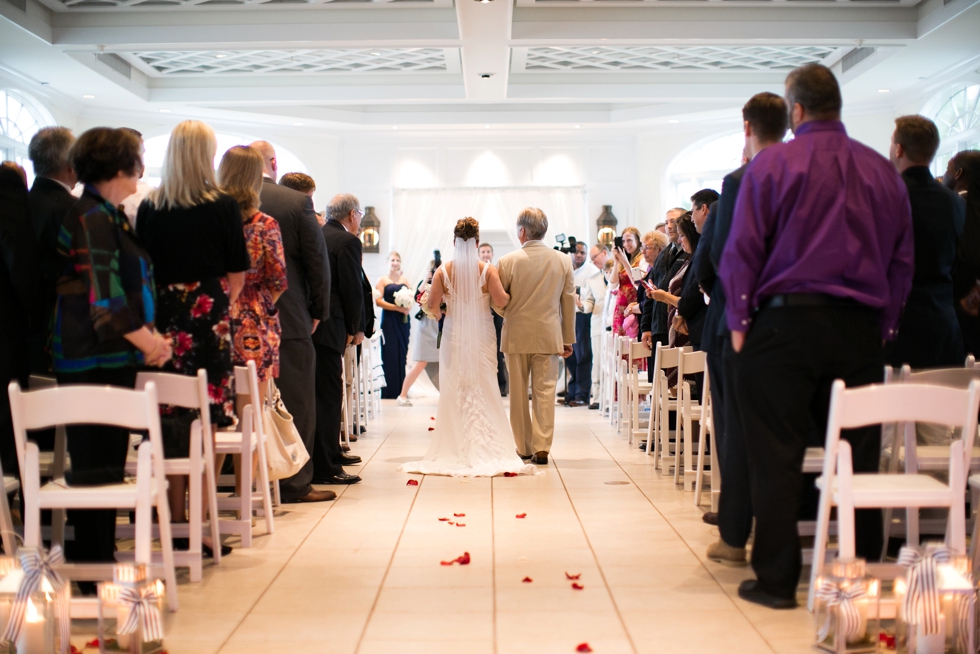 Rainy Indoor Wedding Ceremony