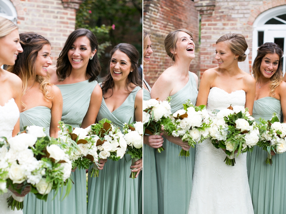 Tidewater Inn Easton Wedding Photographer - Green Jcrew Bridesmaid