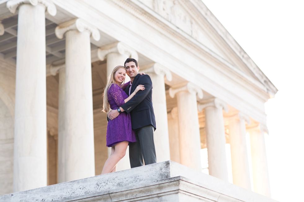 Jefferson Monument - Engagement Photographer in Washington DC