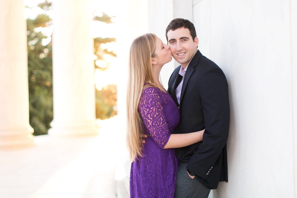 Jefferson Monument - Engagement Photographer in Washington DC