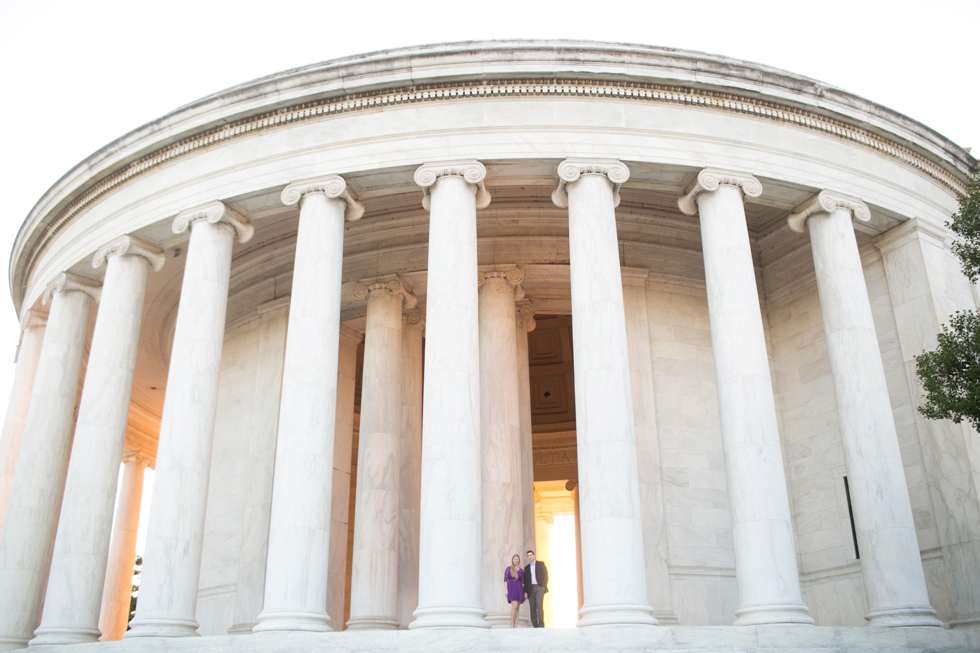 Jefferson Monument Engagement Photographer in Washington DC