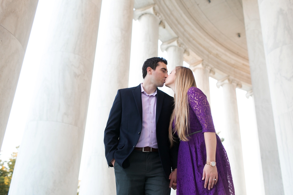 Jefferson Monument - Engagement Photographer in Washington DC