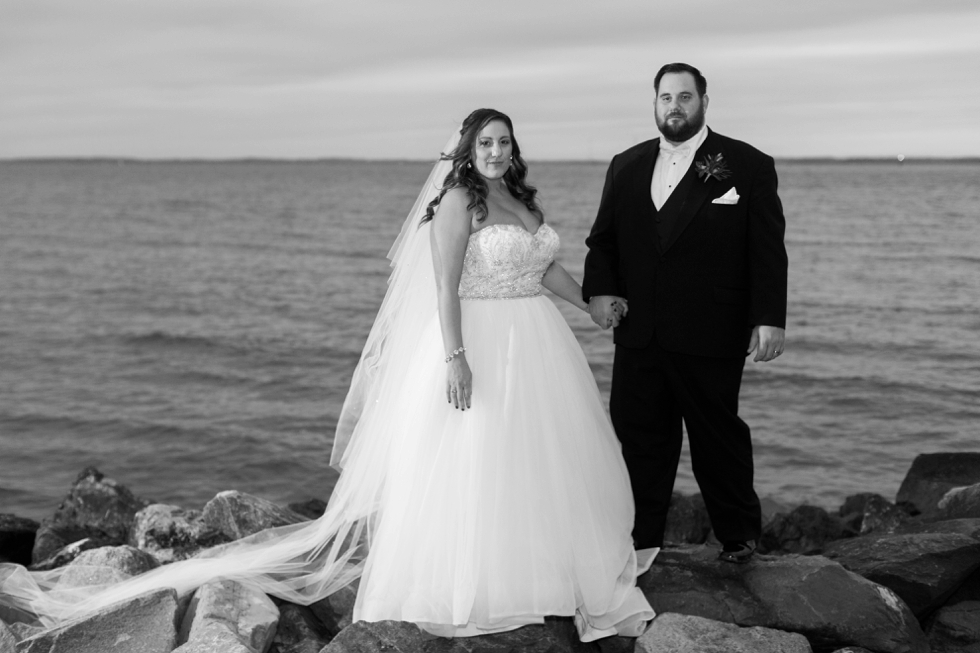 November Night Waterfront Wedding Photographer - Night Wedding