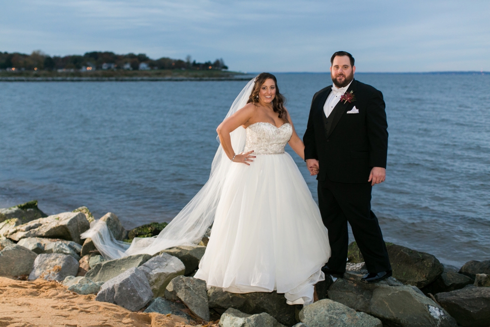 November Night Waterfront Wedding Photographer - Philadelphia Wedding