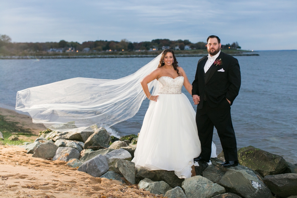 November Night Waterfront Wedding Photographer - Philadelphia Wedding