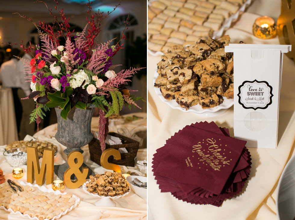 Reception Pittsburgh Cookie Table - PA Wedding Photographers