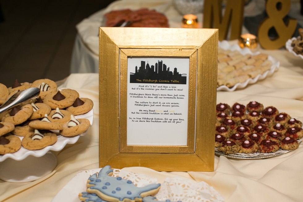 Reception Pittsburgh Cookie Table - PA Wedding Photographers