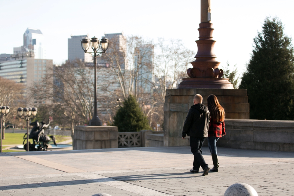 Philadelphia Christmas Proposal Photography