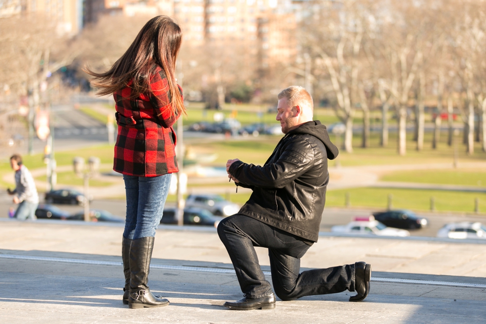 Philadelphia Christmas Proposal Photography