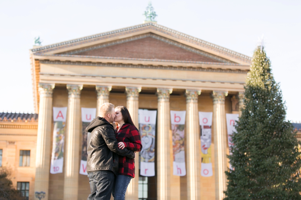 Philadelphia Museum of Art Surprise Proposal Photography