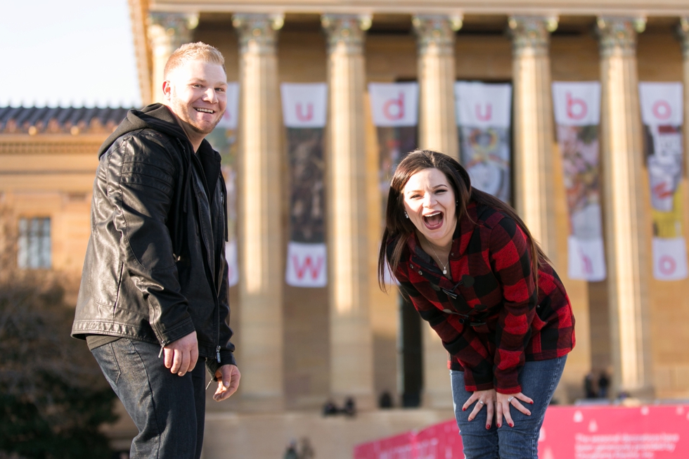 Philadelphia Museum of Art Surprise Proposal Photography