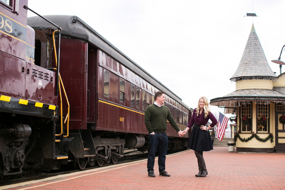 New Hope Train Station Engagement