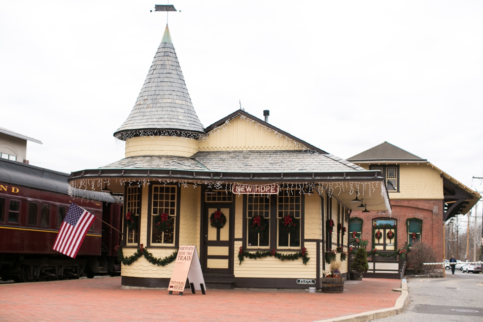 New Hope Train Station Engagement